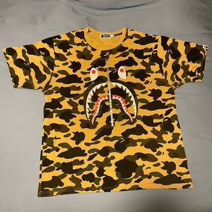 Bape Yellow Camo Tee